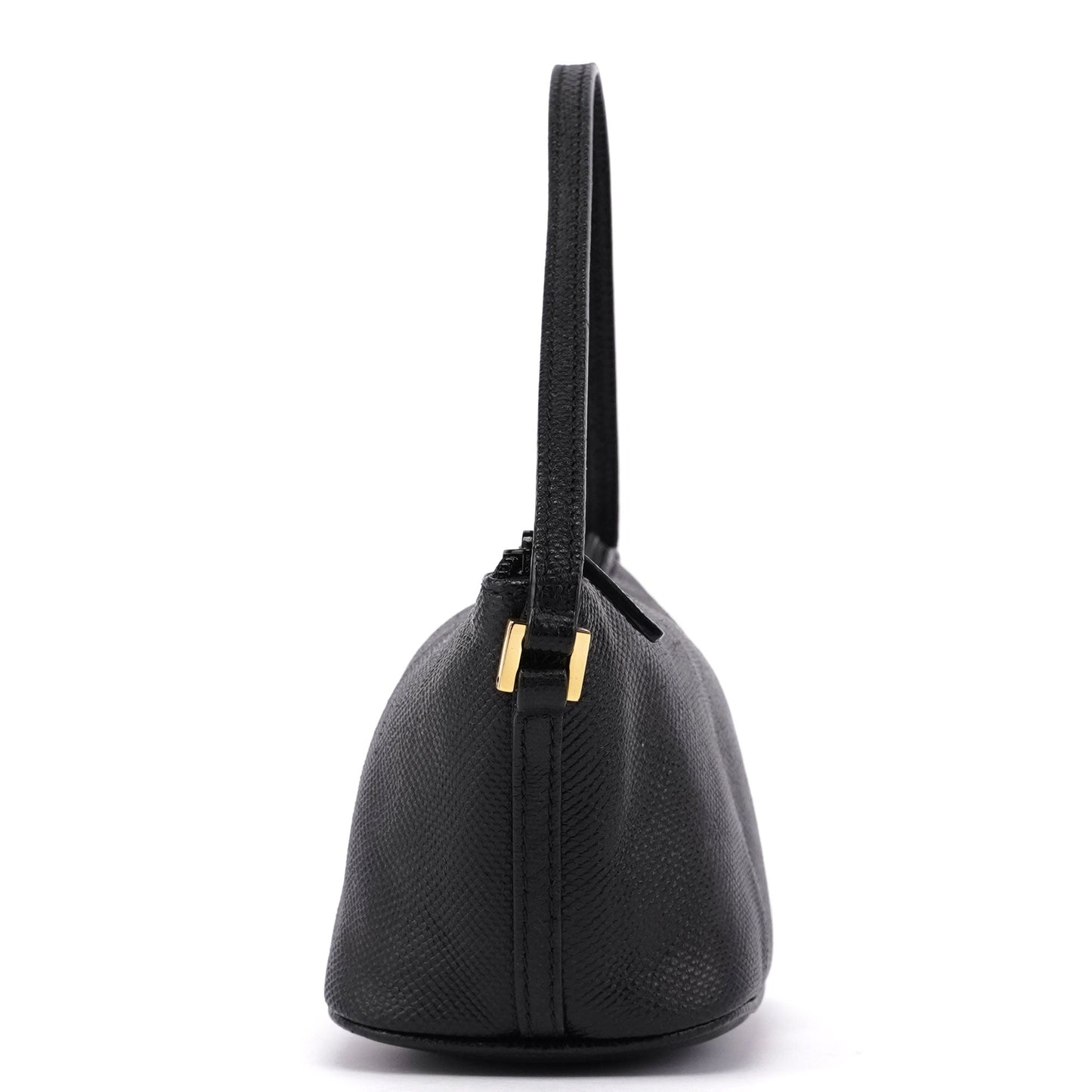 250001 Black Lizard Embossed Boat Pochette