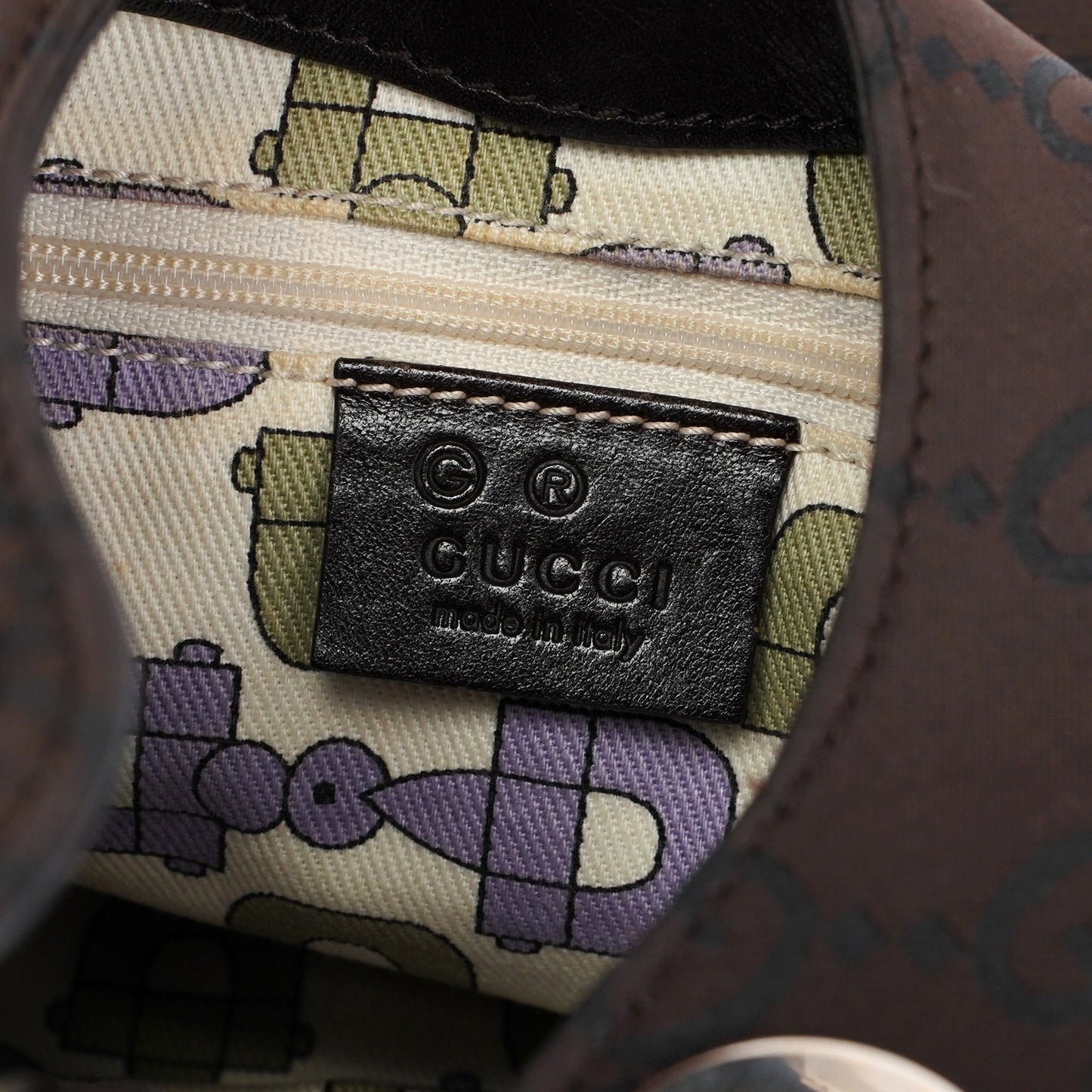 257265 Brown GG Hobo Shoulder Bag