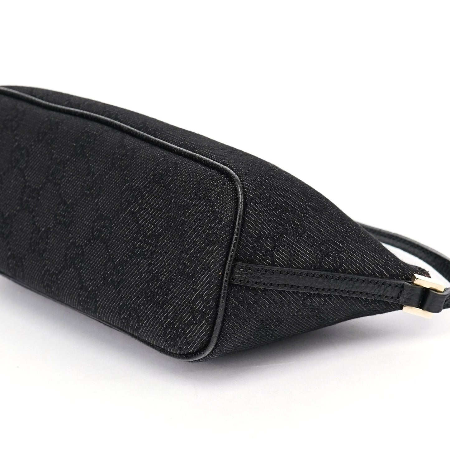 257300 Anthracite GG Denim Boat Pochette