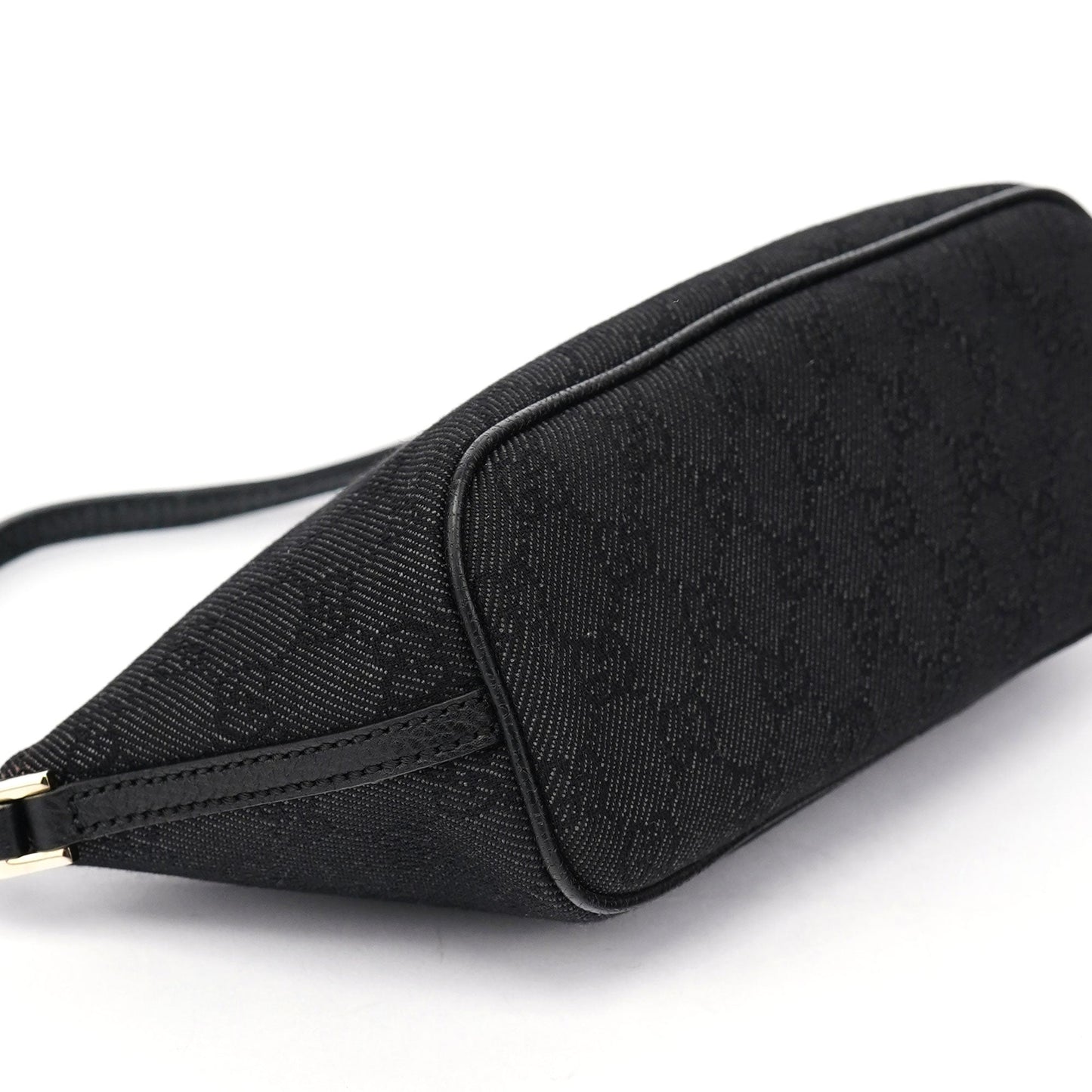 257300 Anthracite GG Denim Boat Pochette