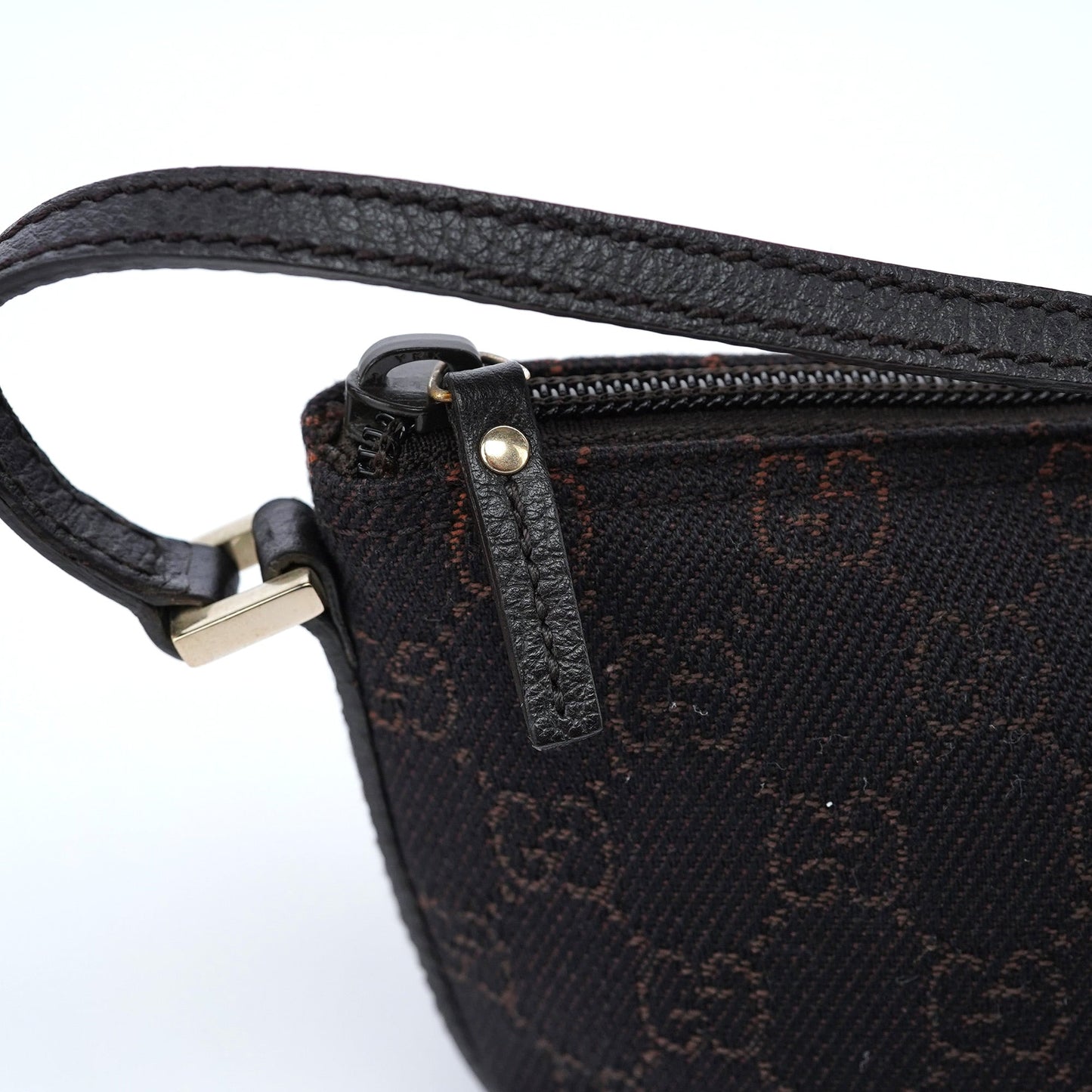 257300 Brown GG Boat Pochette