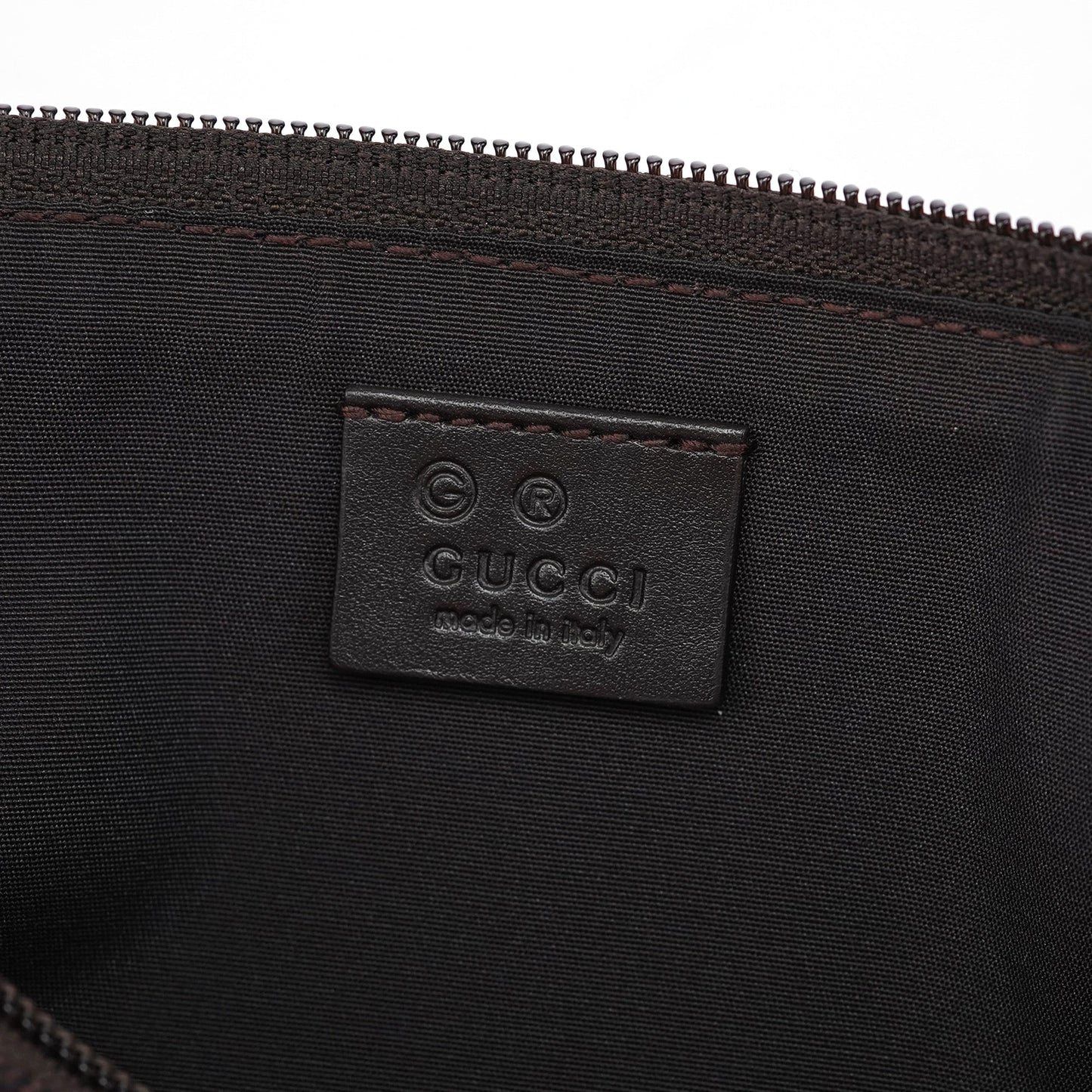 257300 Brown GG Boat Pochette