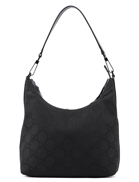 28335 Black GG Hobo Shoulder Bag