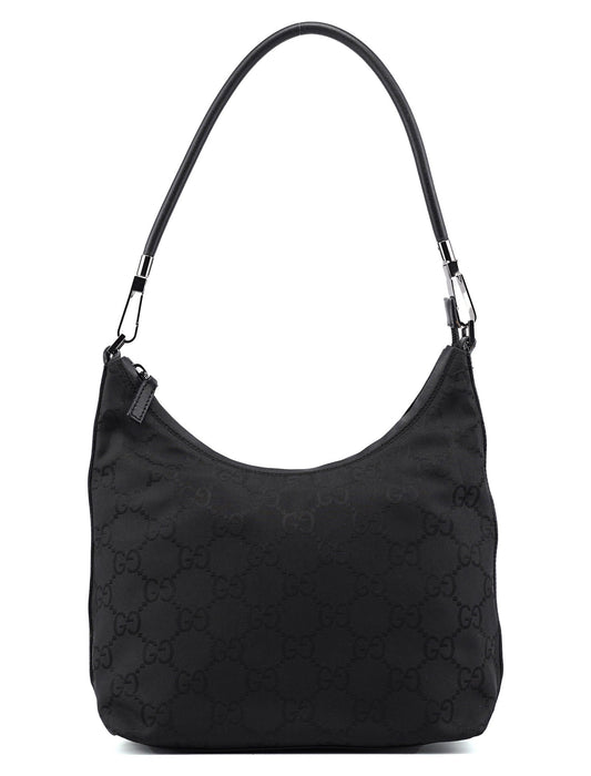 28335 Black GG Hobo Shoulder Bag