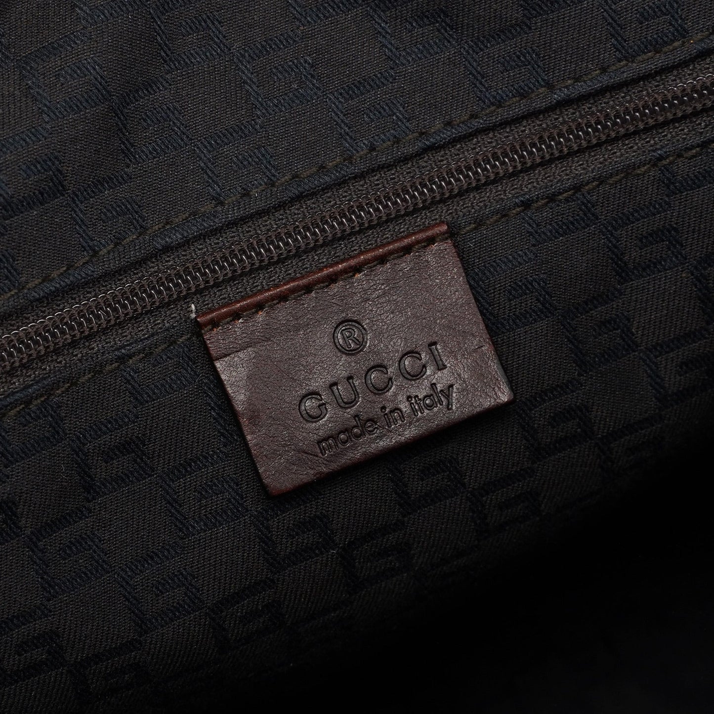 30458 Brown Canvas Boston Bag