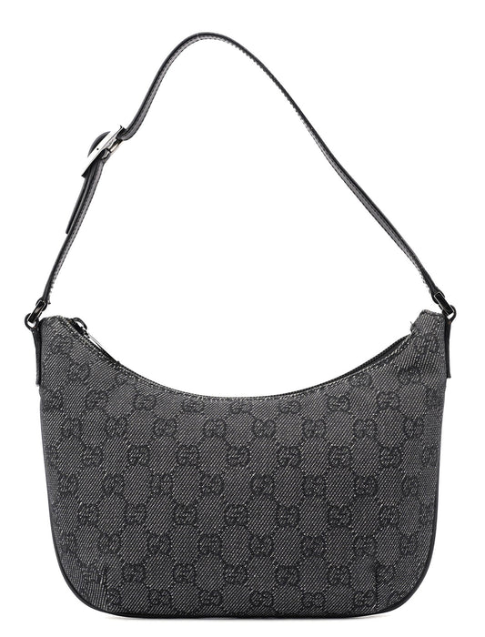 32160 Anthracite Denim GG Shoulder Bag