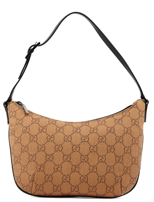 32160 Beige Wool GG Shoulder Bag