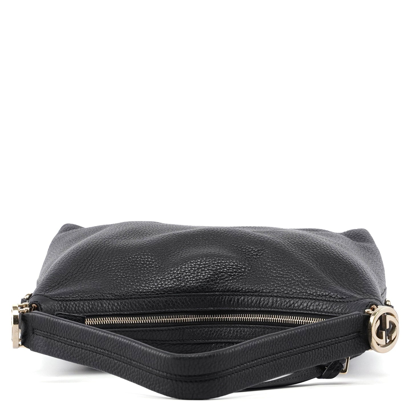 326514 Black Calfskin Hobo Shoulder Bag