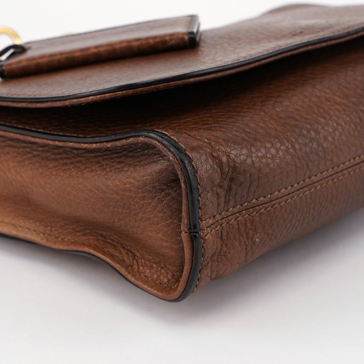 338998 Brown Calfskin Hobo Shoulder Bag