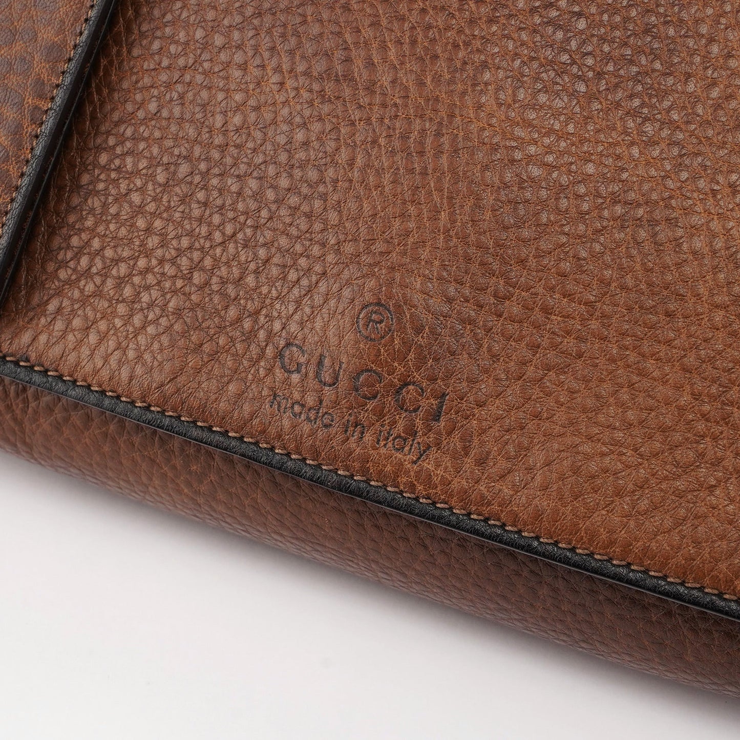 338998 Brown Calfskin Hobo Shoulder Bag