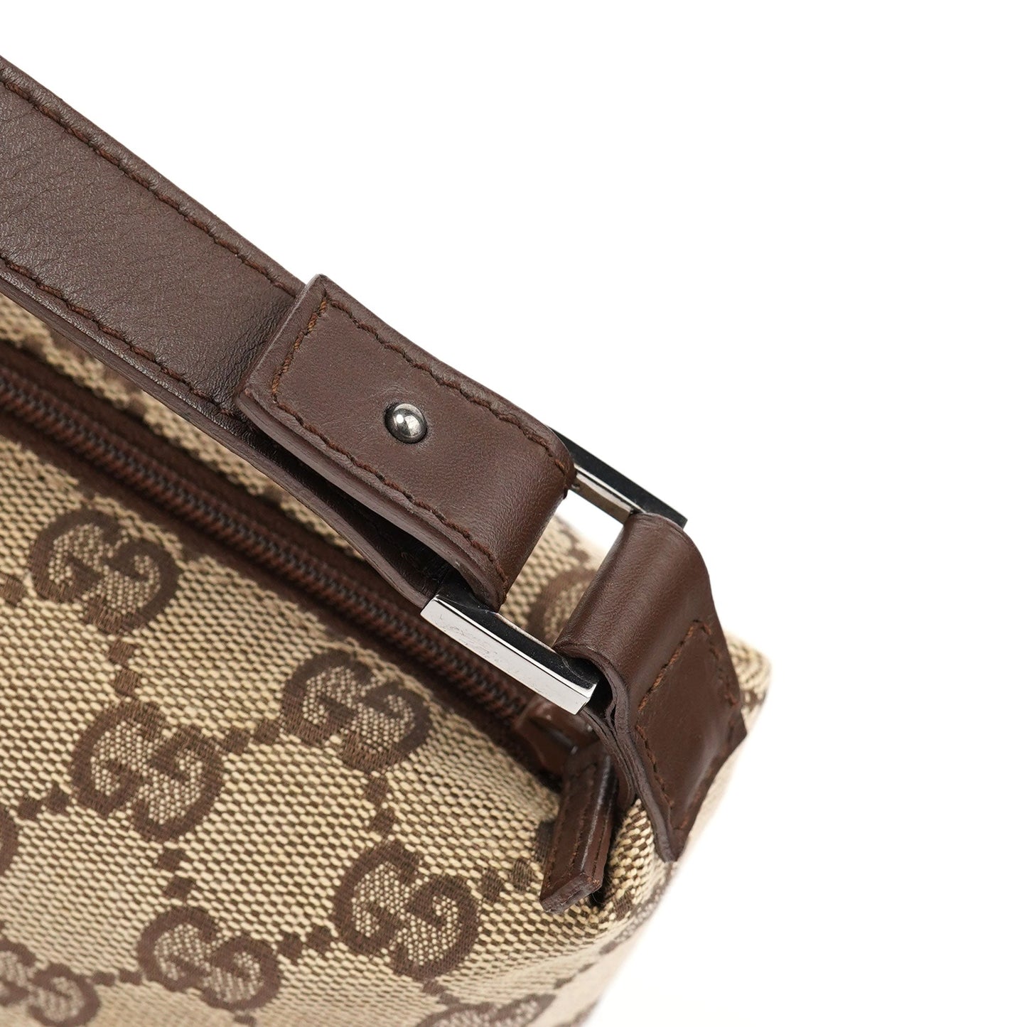 34080 Beige Brown GG Handbag