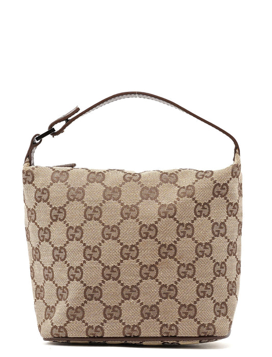 34080 Beige Brown GG Handbag