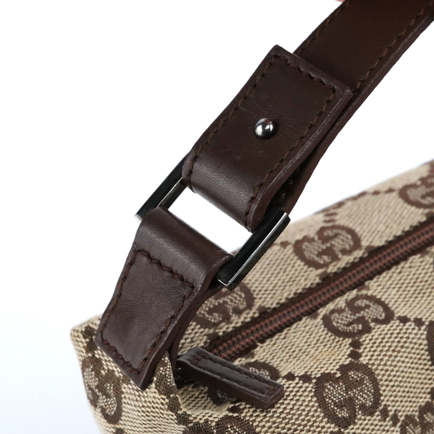 34080 Beige Brown GG Handbag