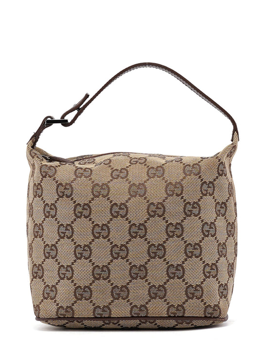 34080 Beige Brown GG Handbag