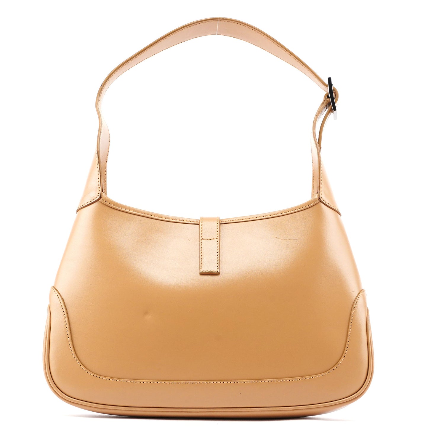 73488 Beige Calfskin Jackie Shoulder Bag