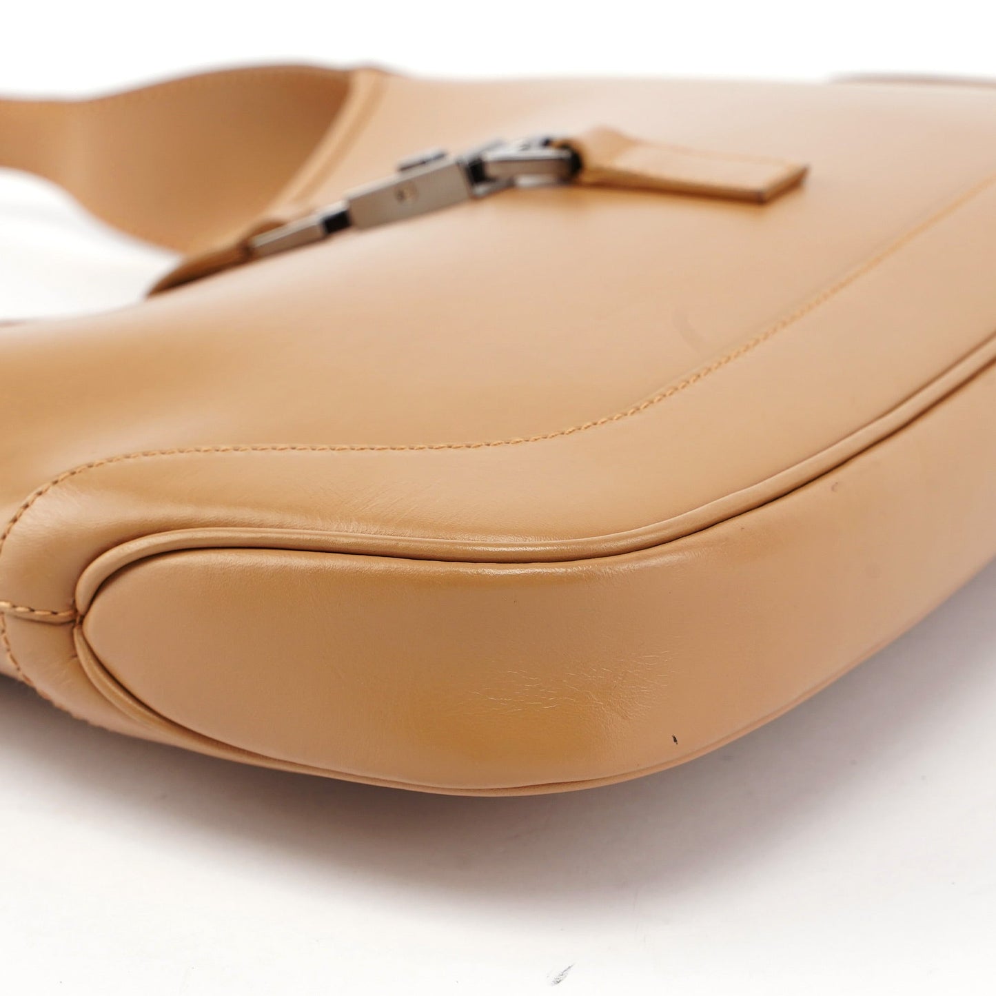 73488 Beige Calfskin Jackie Shoulder Bag