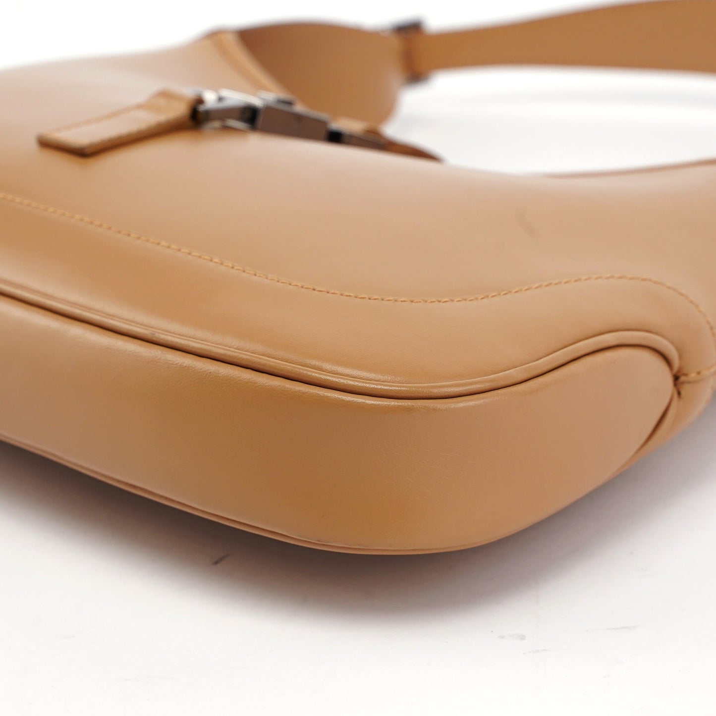 73488 Beige Calfskin Jackie Shoulder Bag