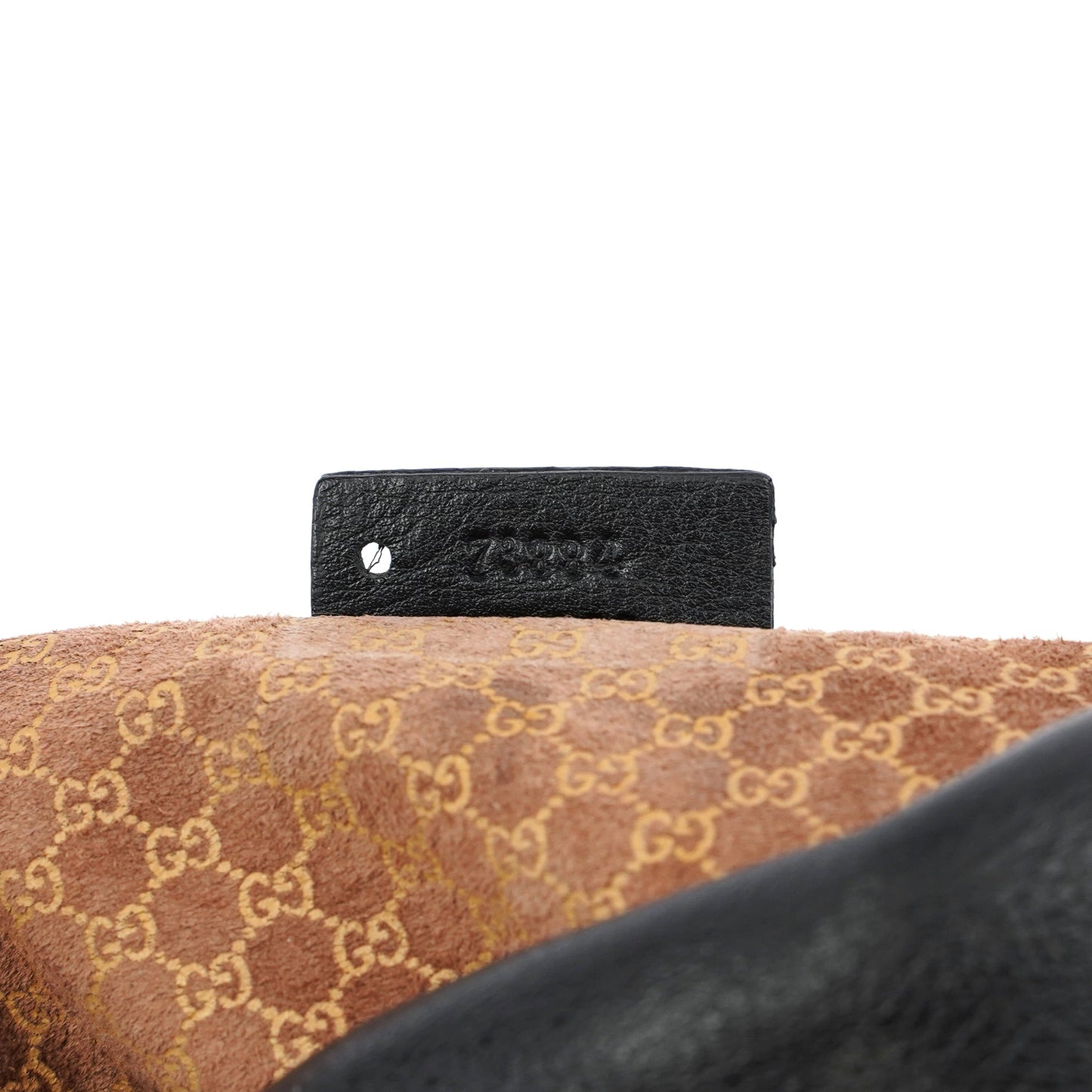 73884 Black Calfskin V Hobo Shoulder Bag