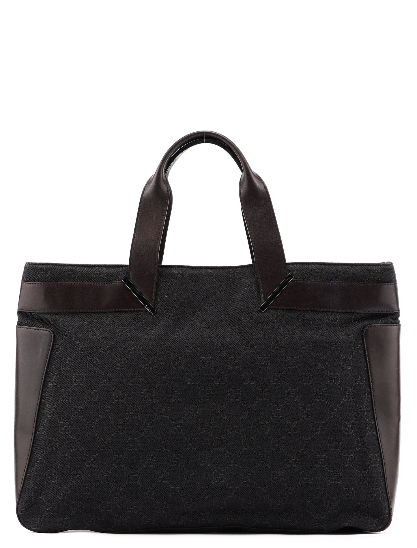 73982 Brown GG Canvas Tote Bag