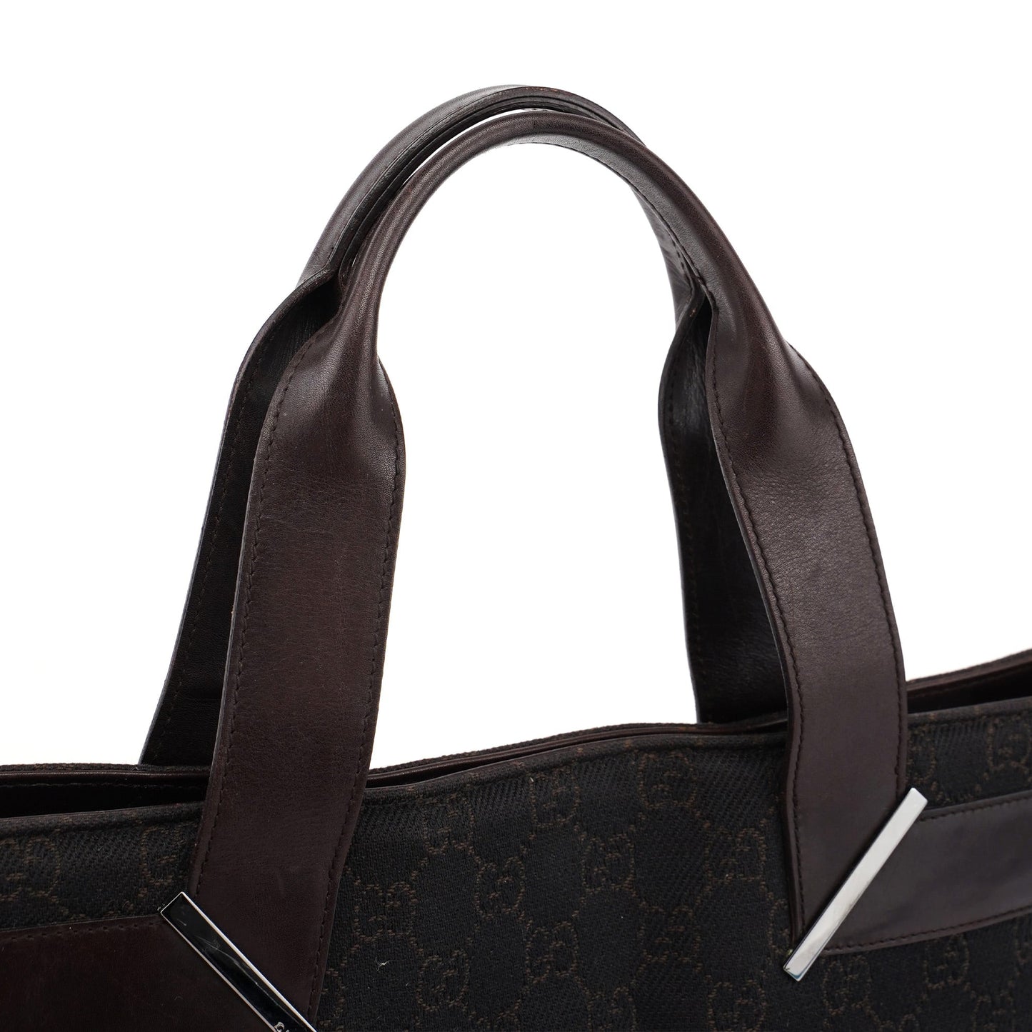 73982 Brown GG Canvas Tote Bag