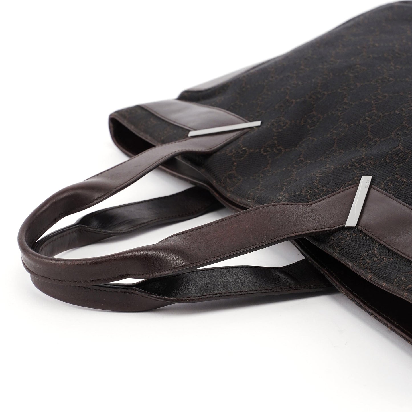 73982 Brown GG Canvas Tote Bag