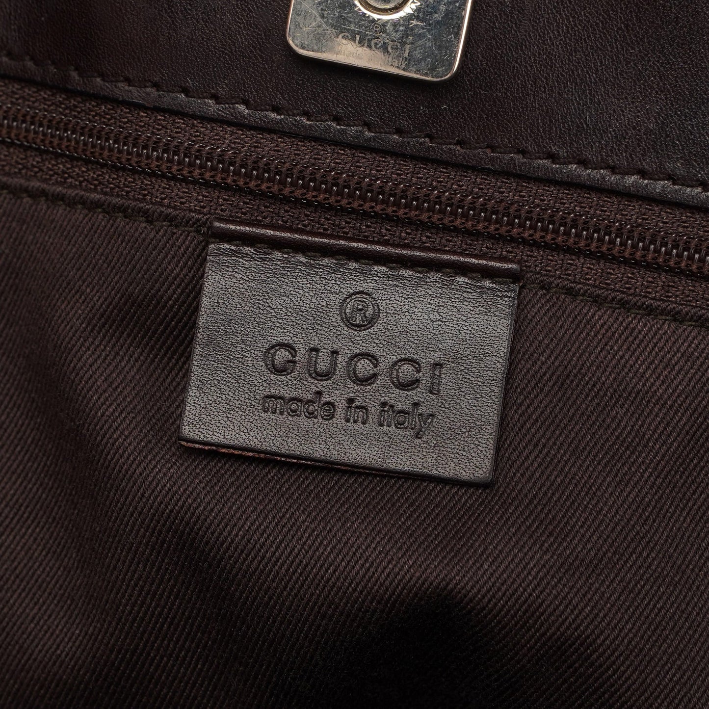 73982 Brown GG Canvas Tote Bag