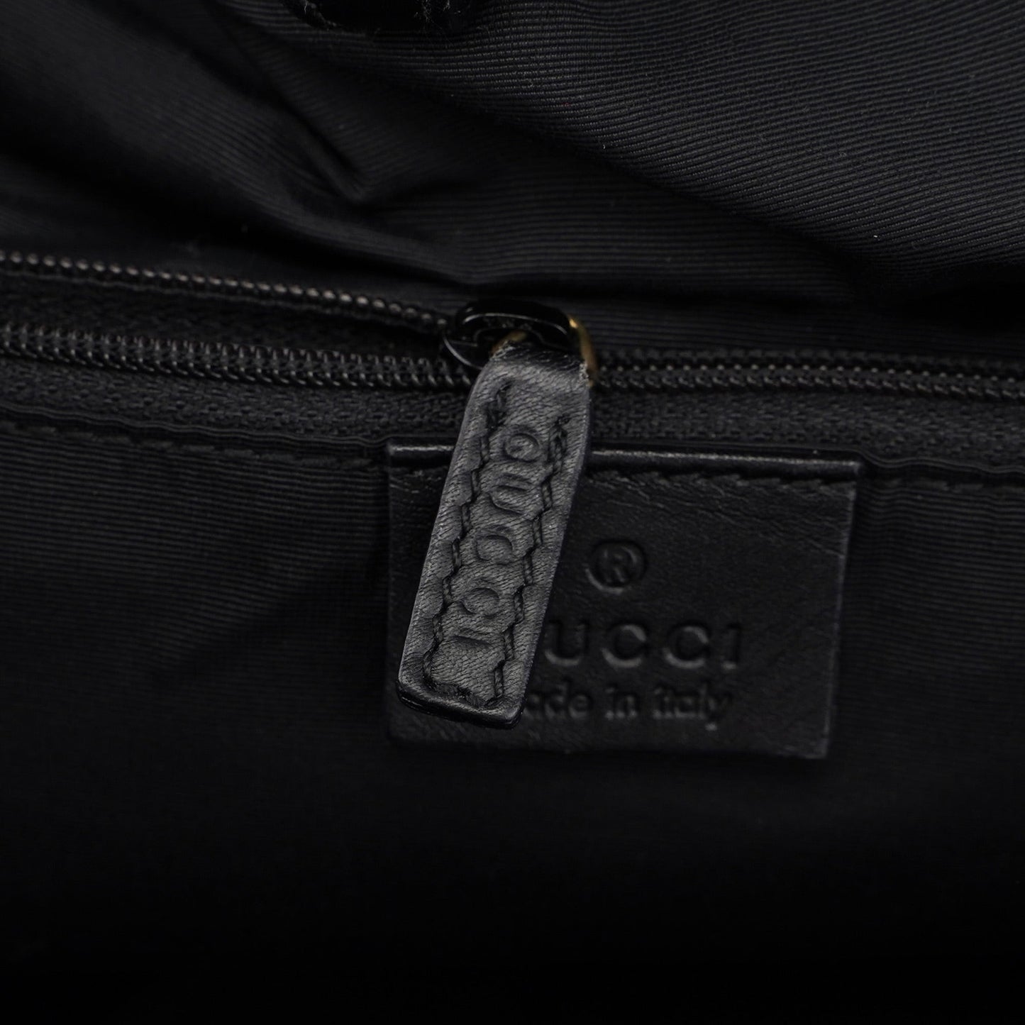 76554 Anthracite GG Denim Dual Handle Bag