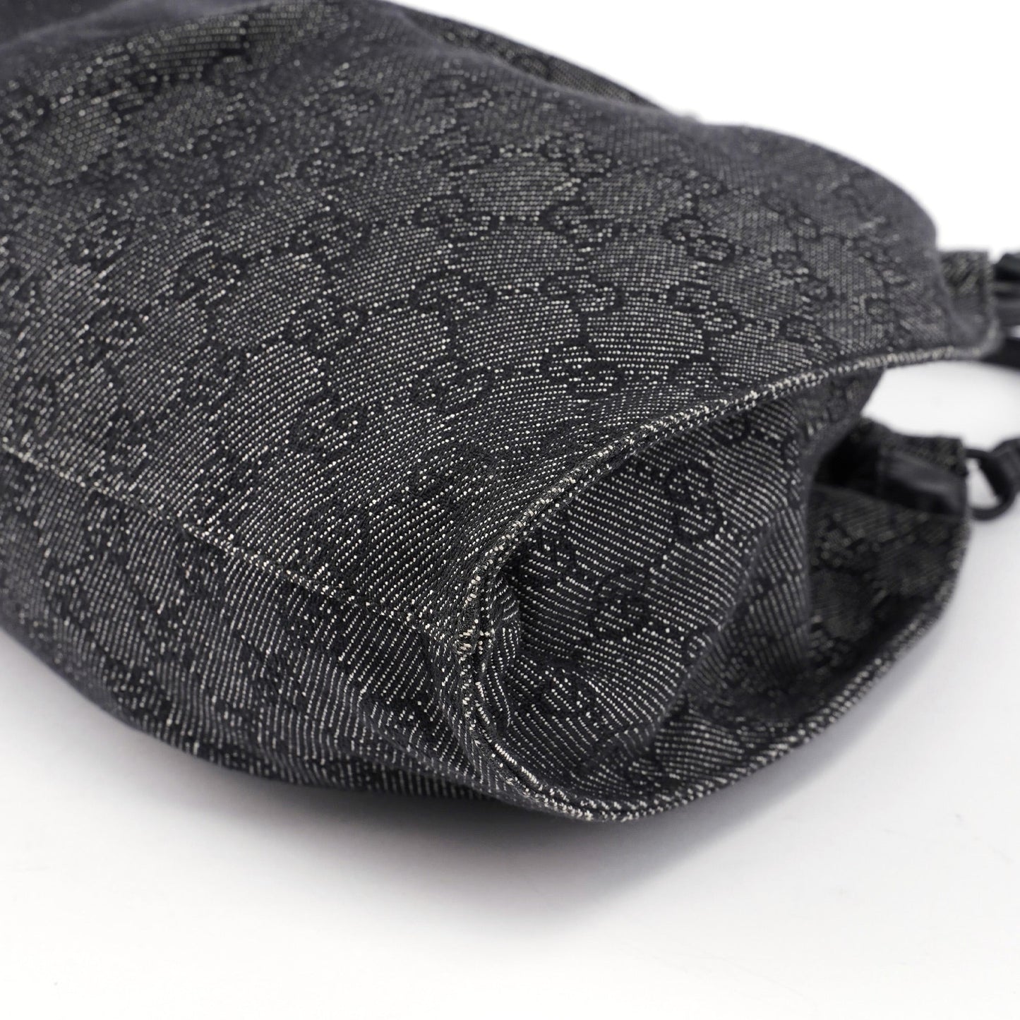 76554 Anthracite GG Denim Dual Handle Bag