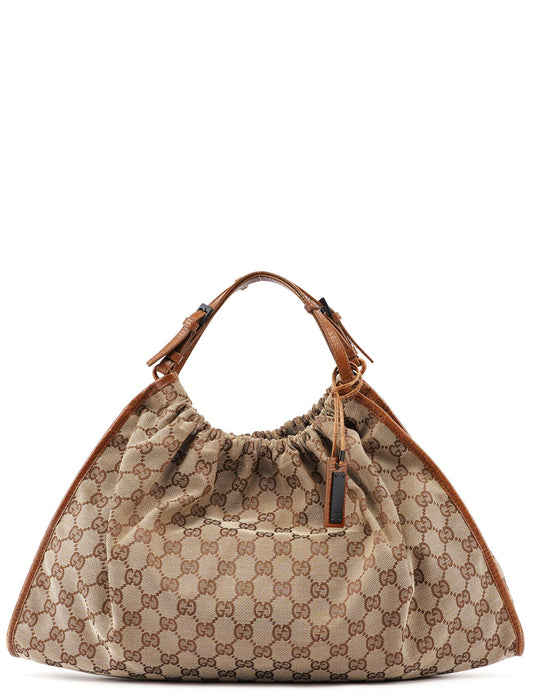 76554 Beige GG Dual Handle Handbag
