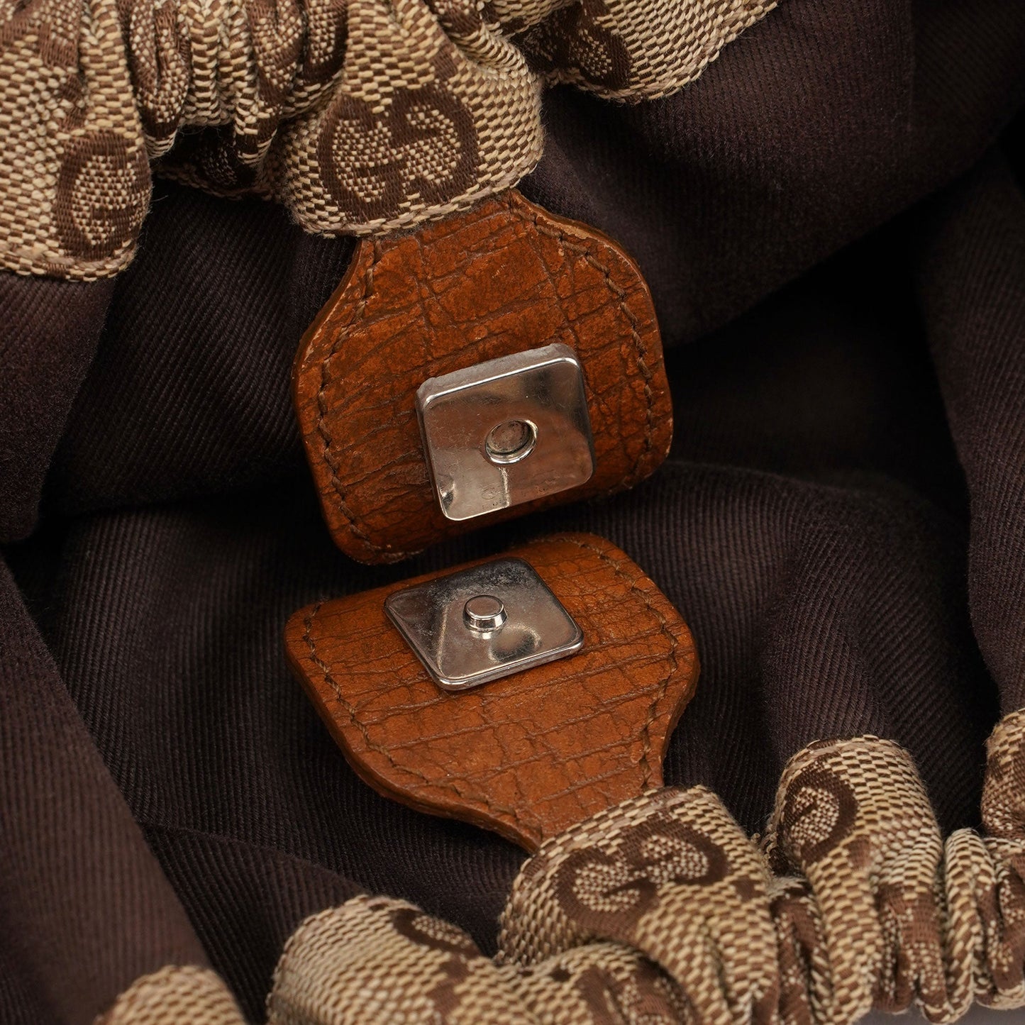 76554 Beige GG Dual Handle Handbag