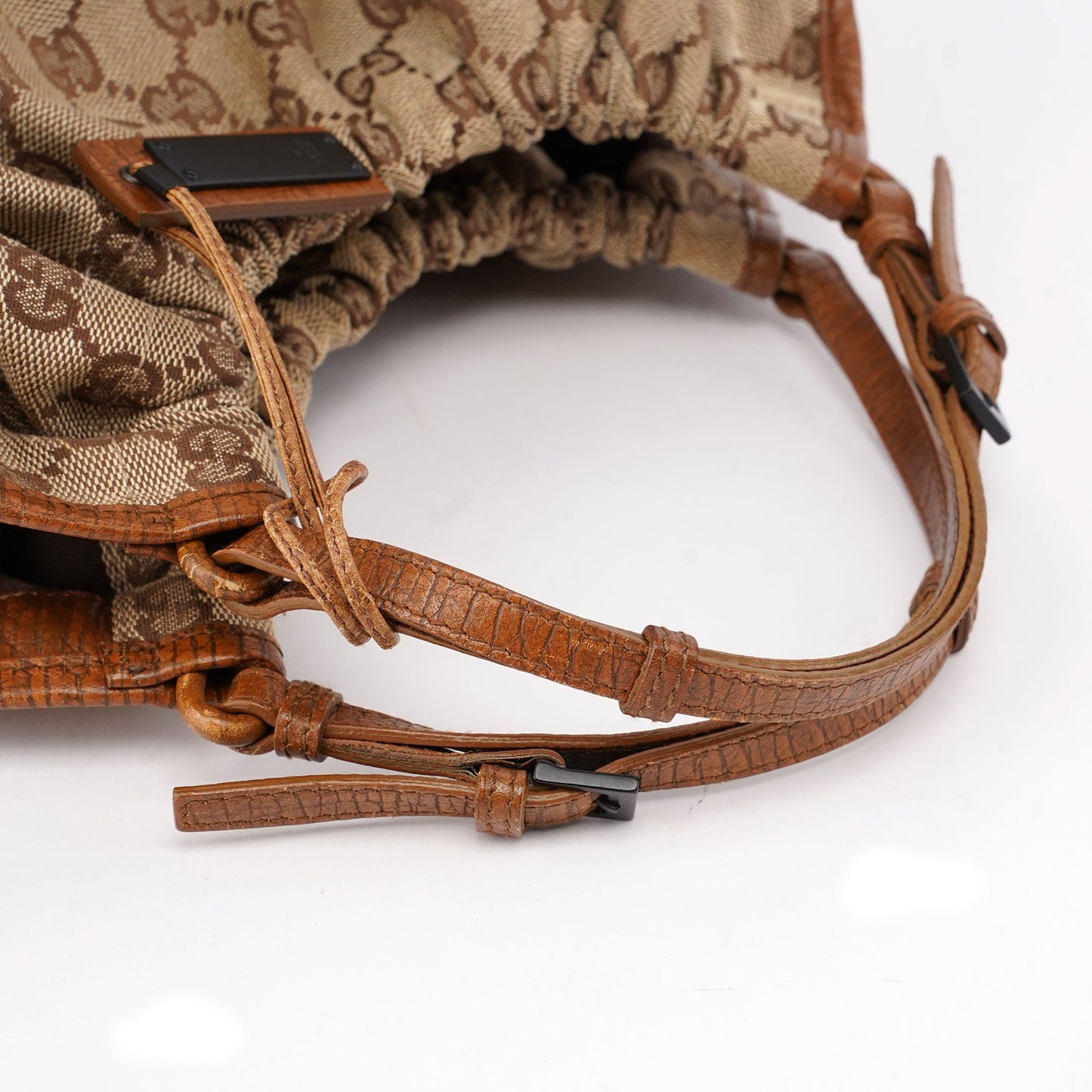 76554 Beige GG Dual Handle Handbag