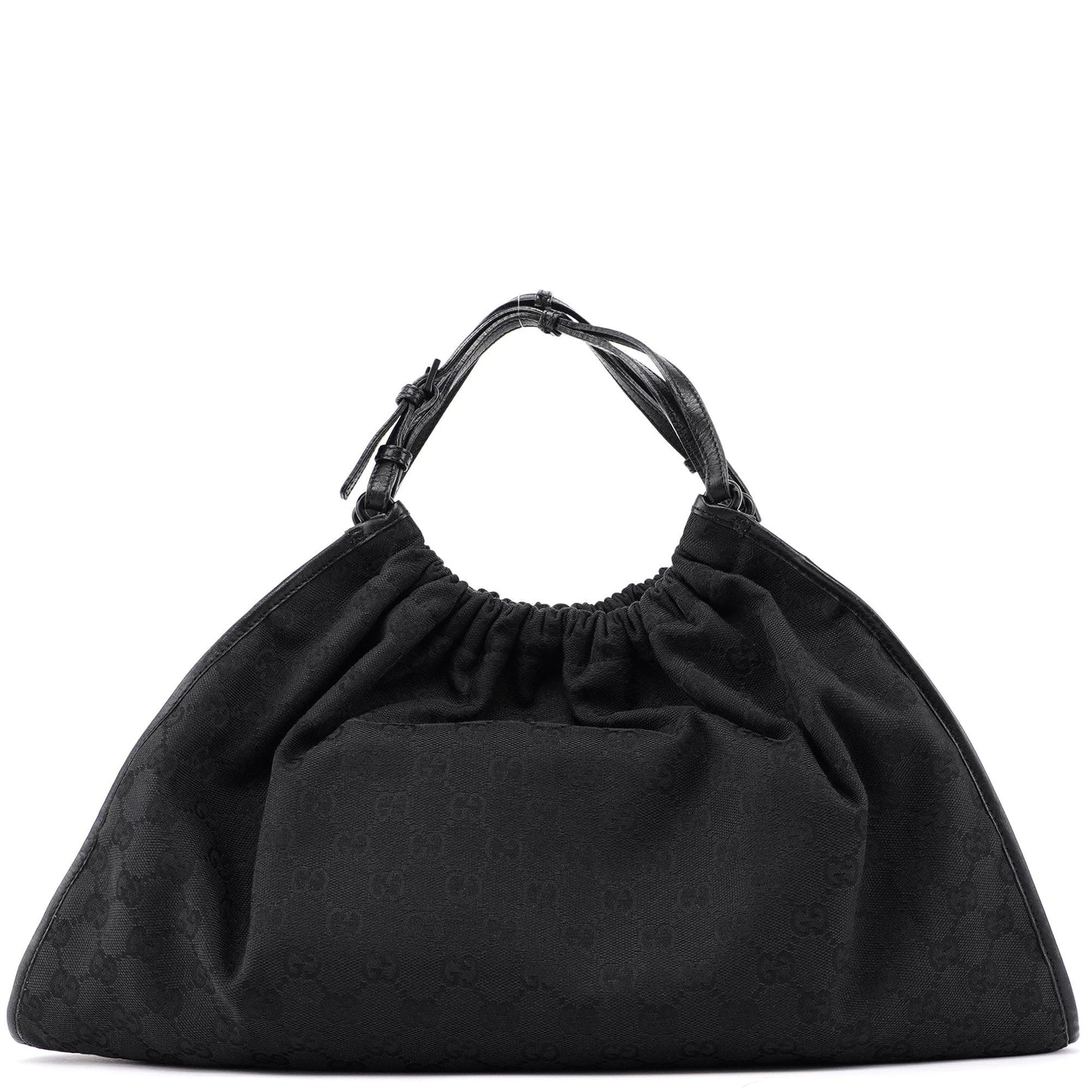 76554 Black GG Dual Handle Bag