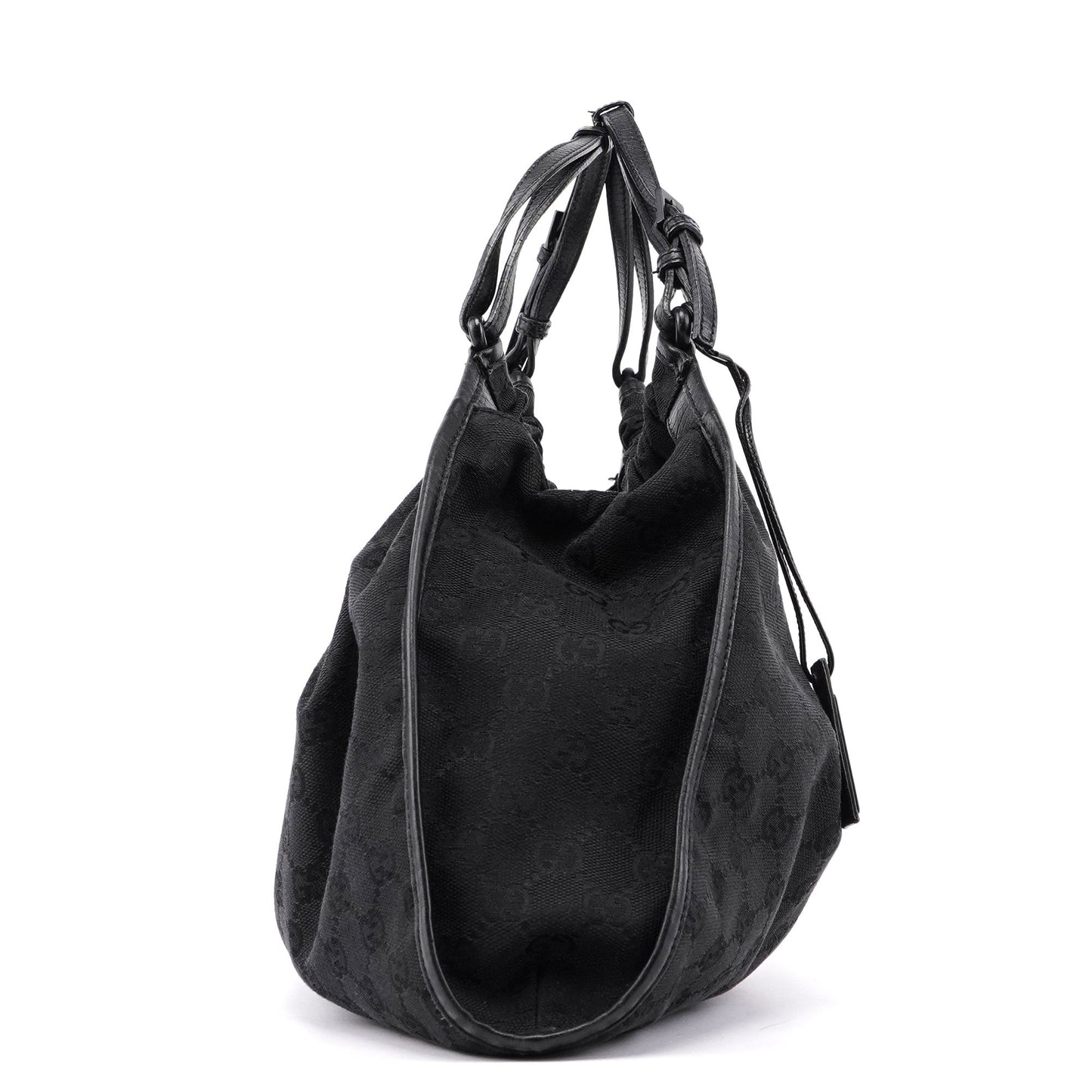 76554 Black GG Dual Handle Bag