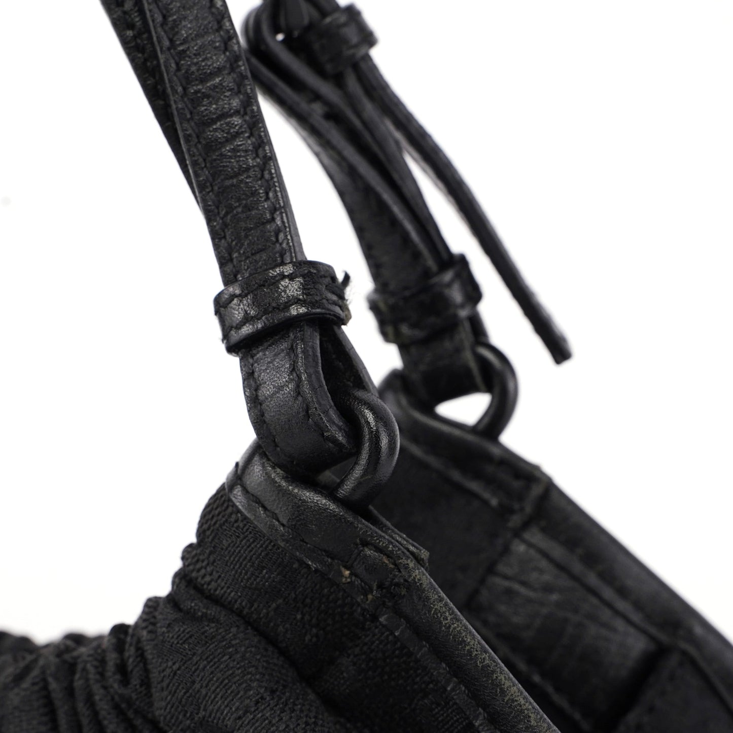 76554 Black GG Dual Handle Bag