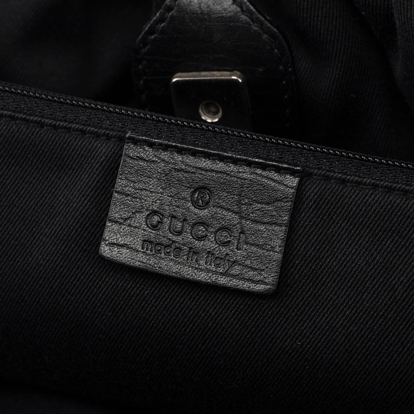 76554 Black GG Dual Handle Bag