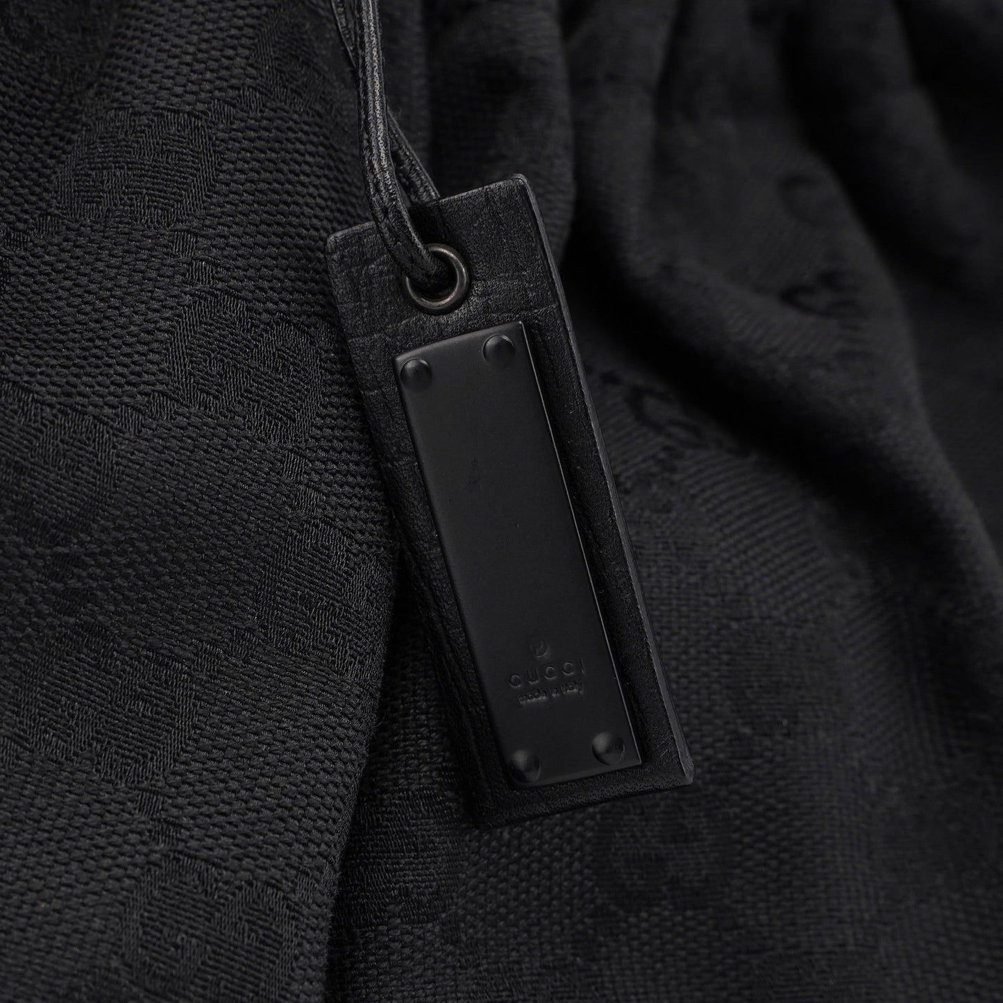 76554 Black GG Dual Handle Bag