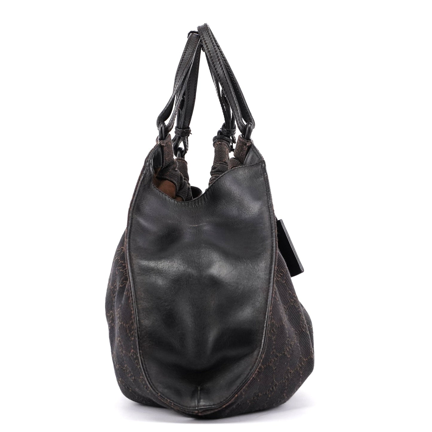 76554 Brown GG Dual Handle Bag