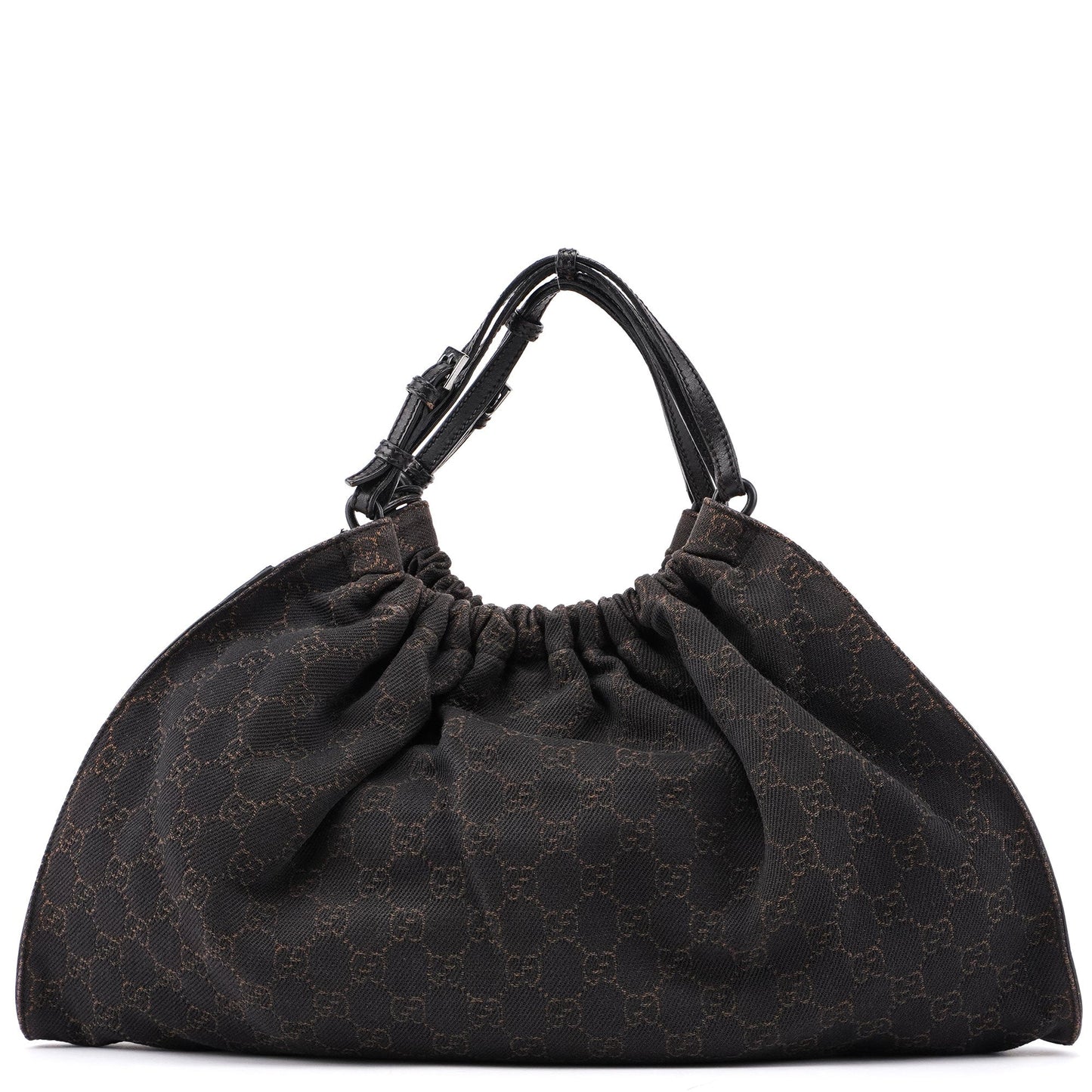 76554 Brown GG Dual Handle Bag