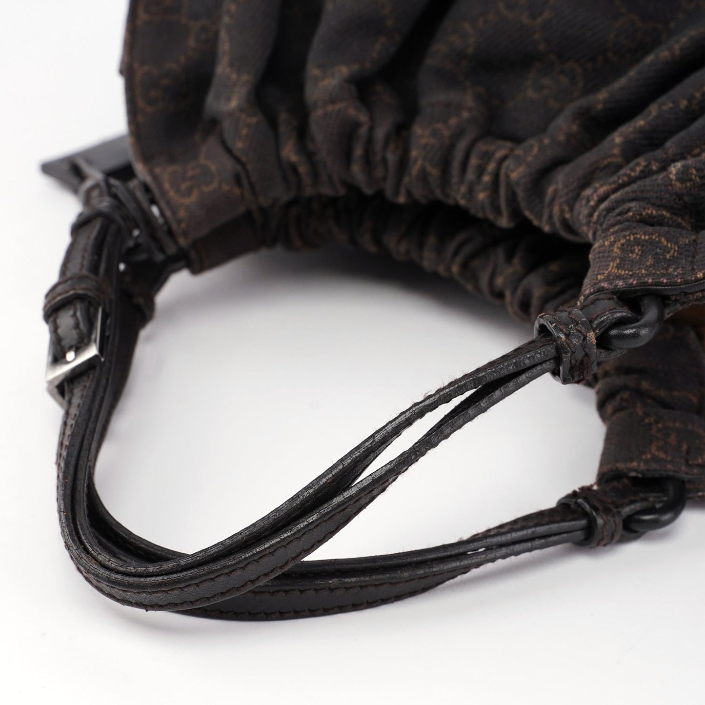 76554 Brown GG Dual Handle Bag