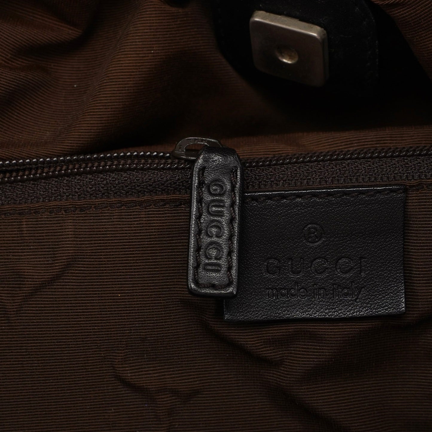 76554 Brown GG Dual Handle Bag