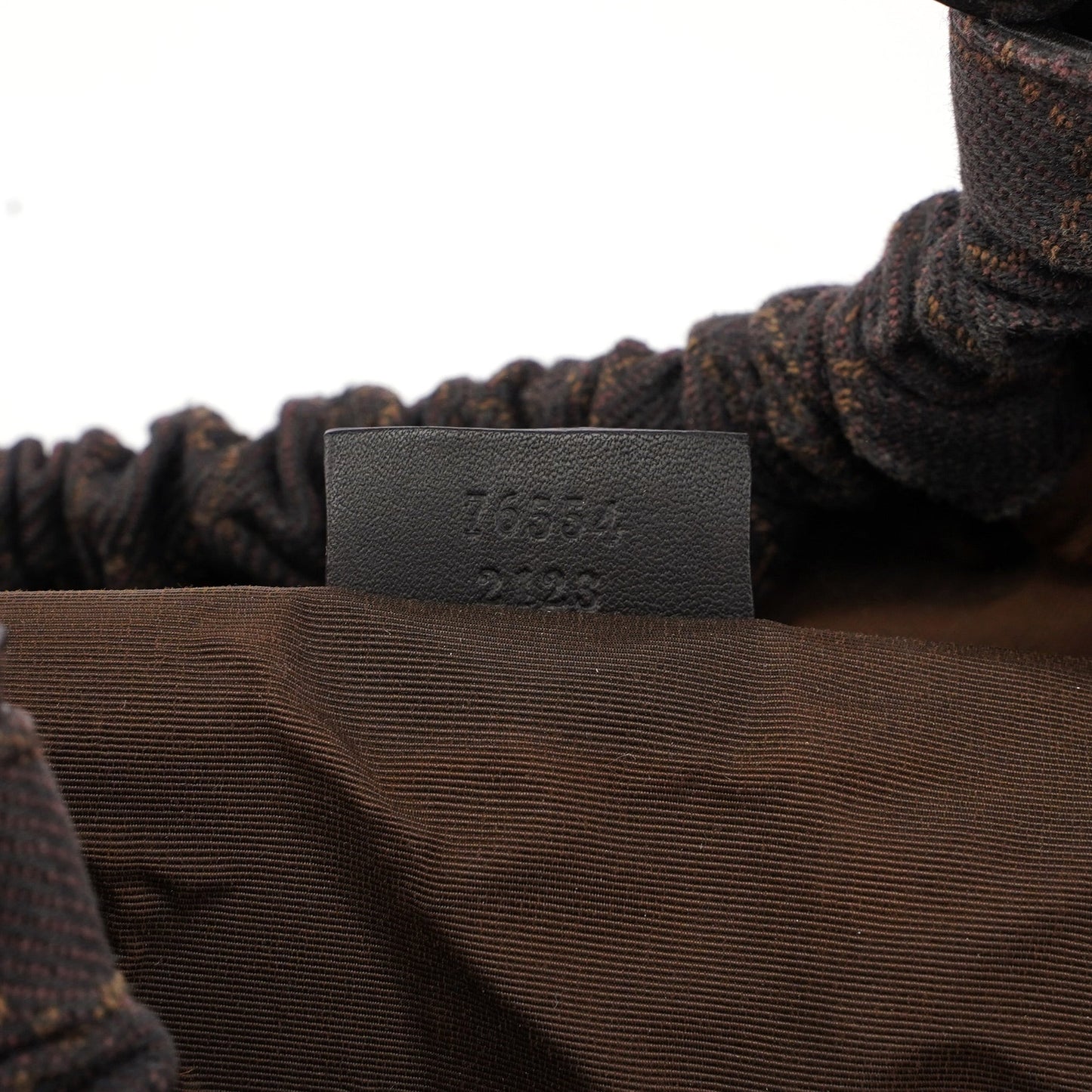 76554 Brown GG Dual Handle Bag