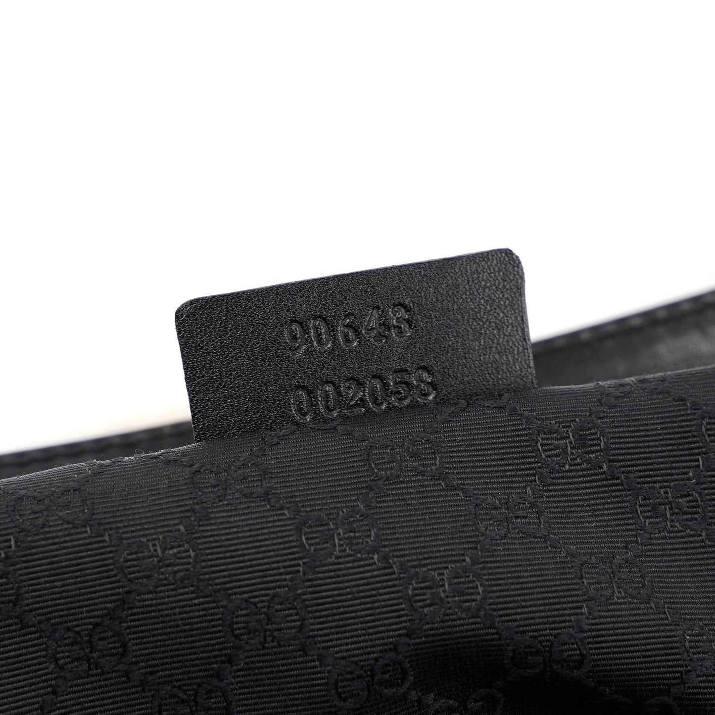 90643 Black Calfskin Buckle Shoulder Bag