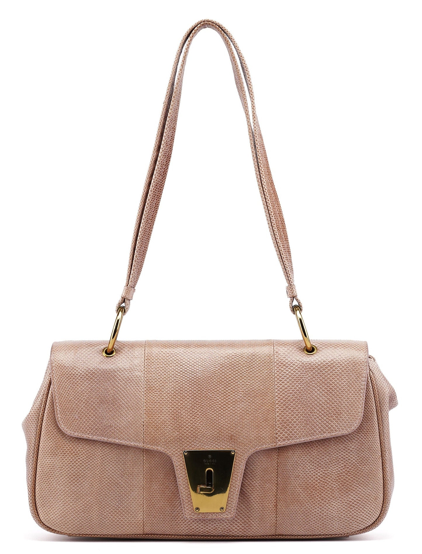 90643 Pale Pink Lizard Shoulder Bag