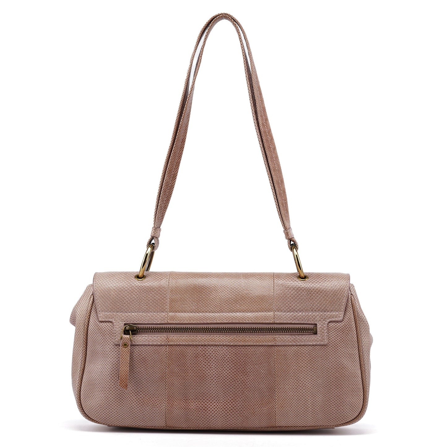 90643 Pale Pink Lizard Shoulder Bag