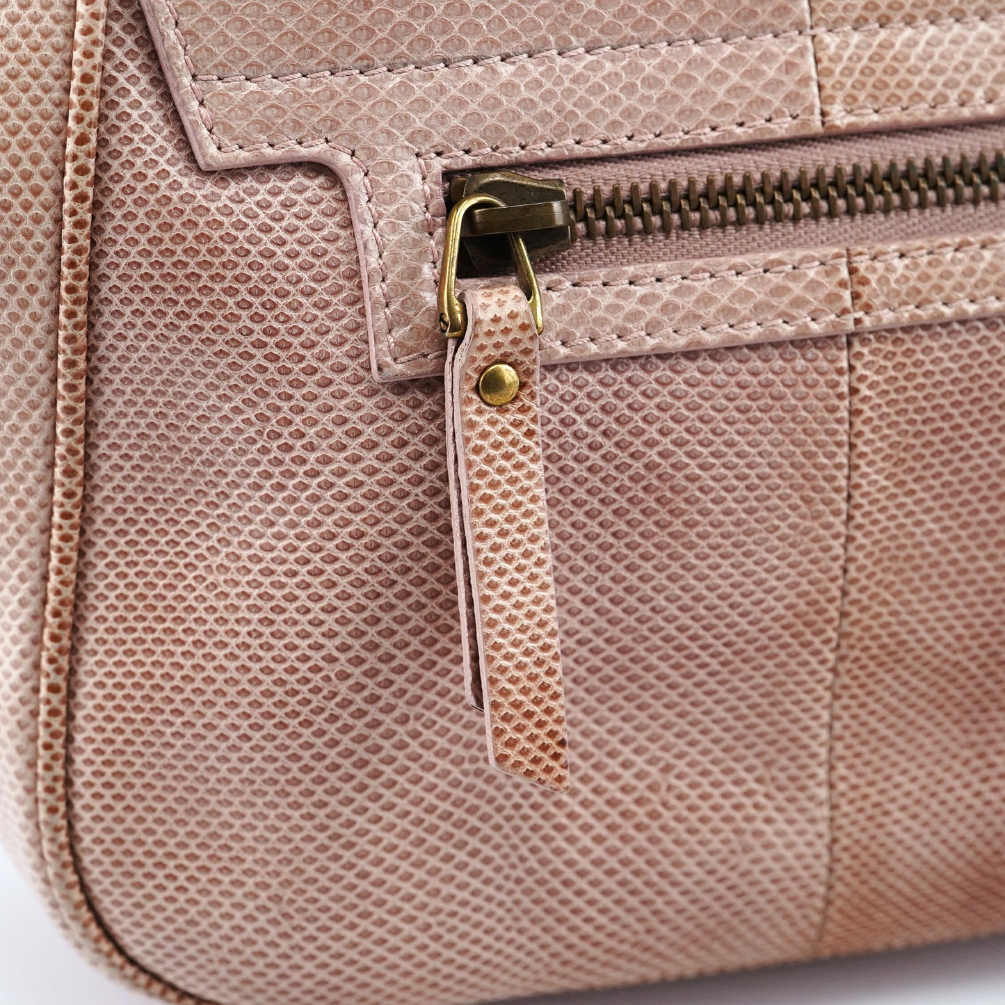 90643 Pale Pink Lizard Shoulder Bag