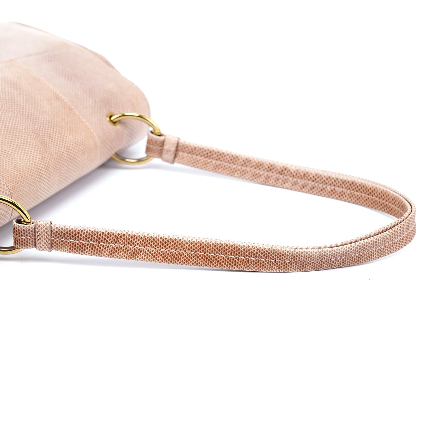 90643 Pale Pink Lizard Shoulder Bag