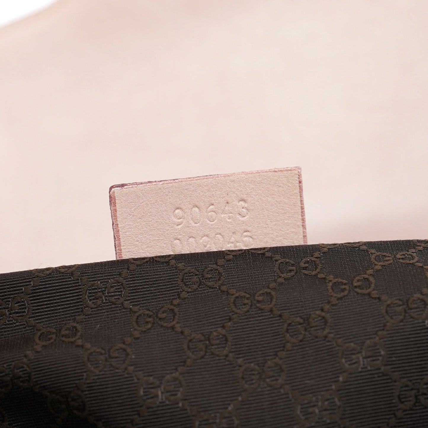 90643 Pale Pink Lizard Shoulder Bag