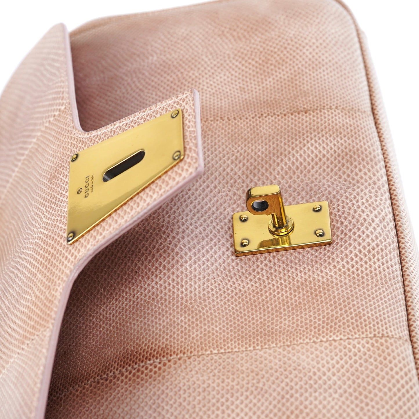 90643 Pale Pink Lizard Shoulder Bag