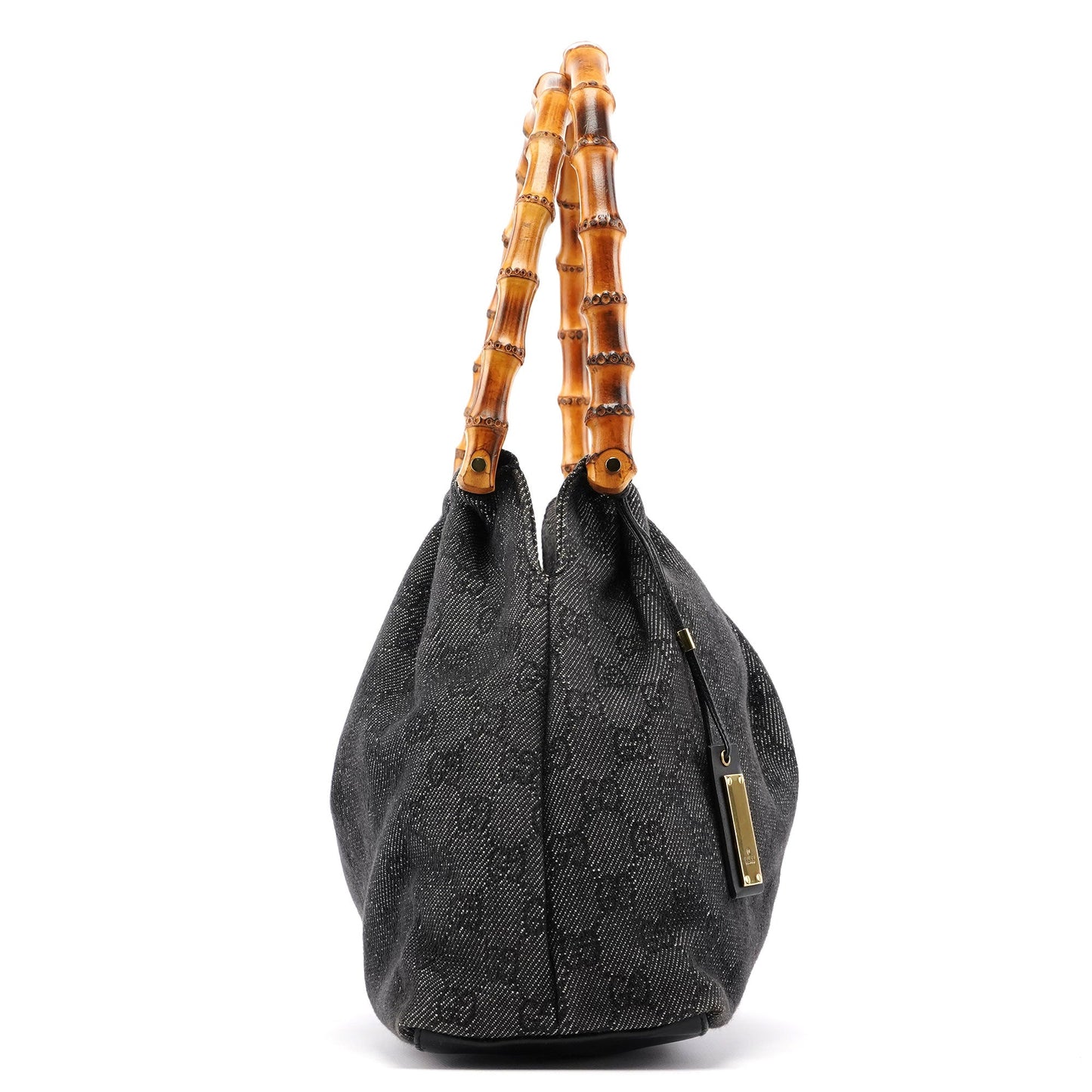 92708 Anthracite GG Denim Bamboo Bag