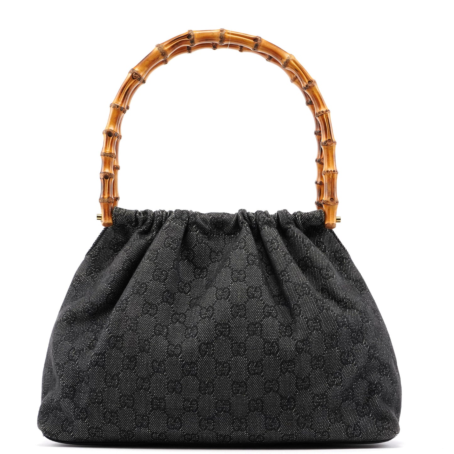 92708 Anthracite GG Denim Bamboo Bag